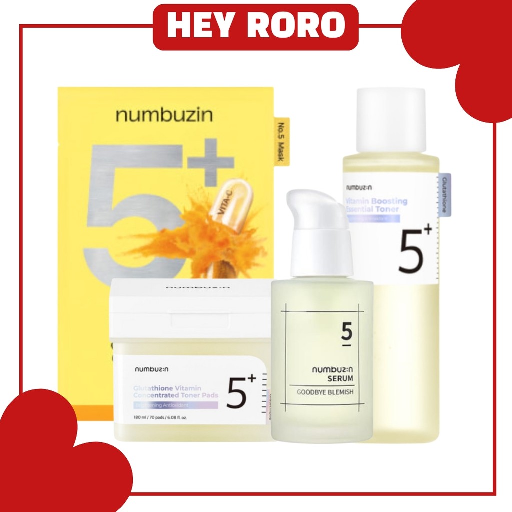 Numbuzin No.5 Vitamin Toner / Serum / Pad