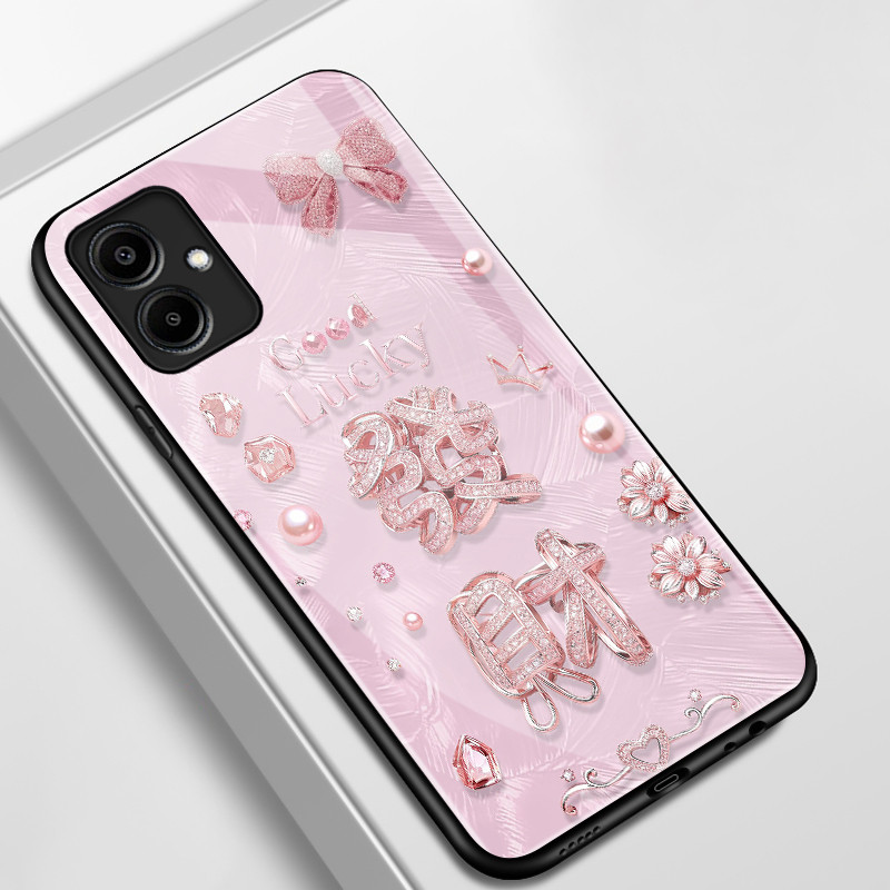 เคสสำหรับ Samsung A06 4G A05 M05 F05 A05s A04 M04 F04 A04s เคสโทรศัพท์รวยเปลือกแก้วกันกระแทก