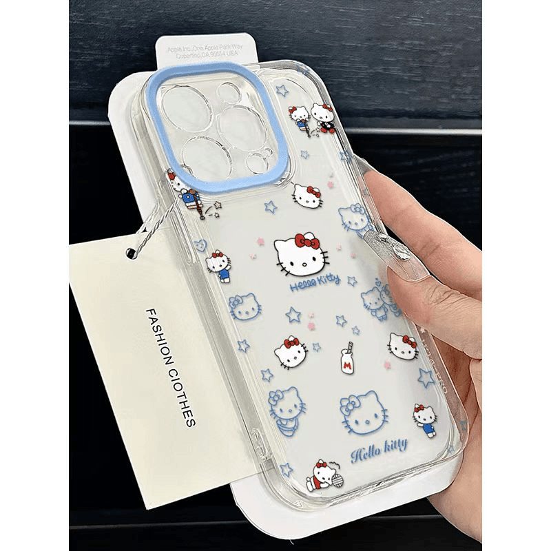 Kitty Blue AestheticสําหรับVivo Y05 V70 Fe V60 Lite Y21D Y19S Pro Y400 V50 V40 Y27 T1 Y75 Y20S Y18 Y