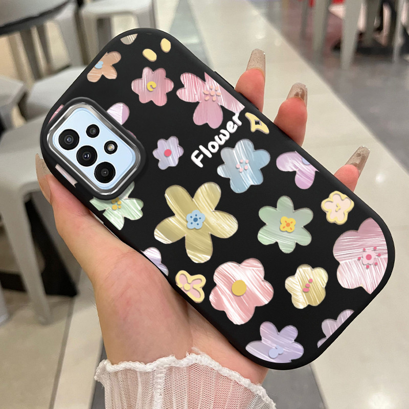 เคส ใช้ได้กับ Samsung A23 4G A23 5G เคสดอกไม้ขนาดเล็กน่ารัก