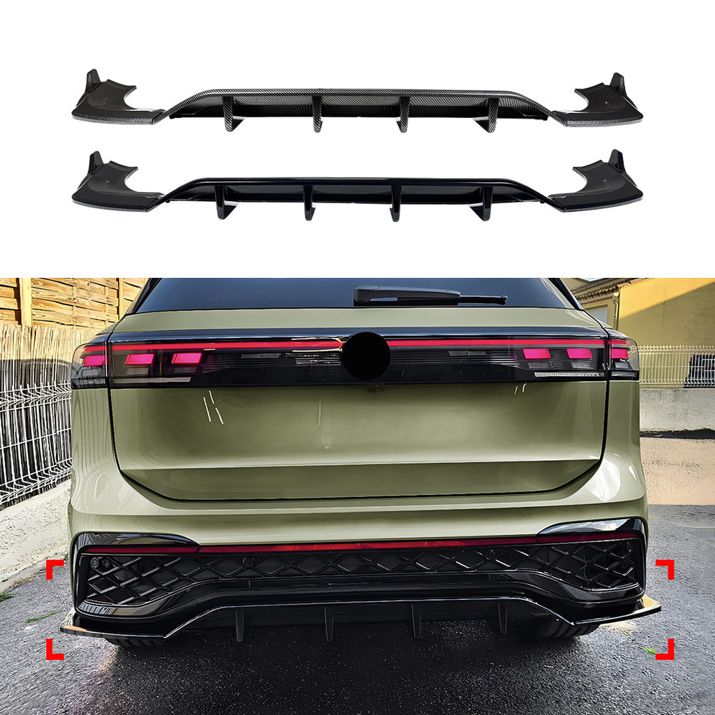 เหมาะสําหรับ Foss VW Tiguan MK3 Rline 24 + Overseas รุ่นด้านหลัง Lip Tail สปอยเลอร์ Air มีดการปรับเป