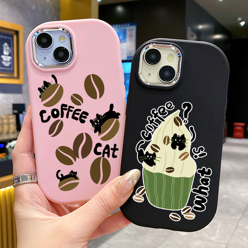 เคสสำหรับ Realme C67 Realme 12 Lite เคสโทรศัพท์เมล็ดกาแฟแมวกันกระแทกกลมและอ้วน ราคา ถูกที่สุด ดีลบีเคเค แกลเลอรีภาพที่ 9