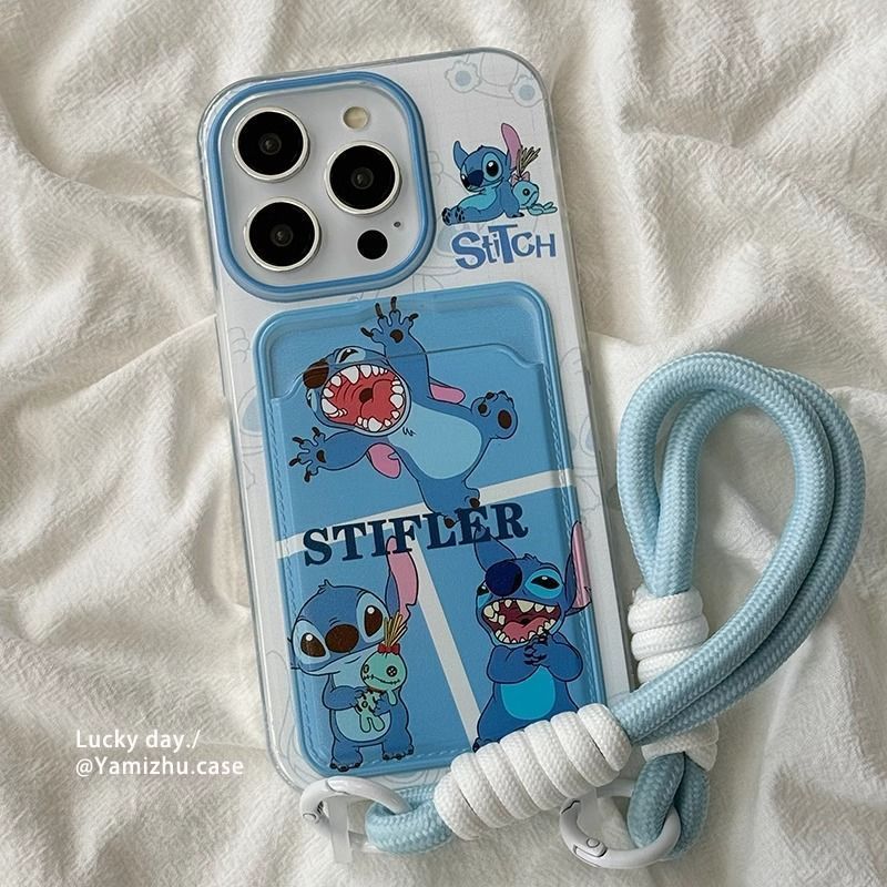 Stitch Girl แฟนซีปลอกสีฟ้า Samsung A17 5G A07 A23 A37 A24 A55 A12 A13 4G M14 A25 A56 A16 A57 A52 A52