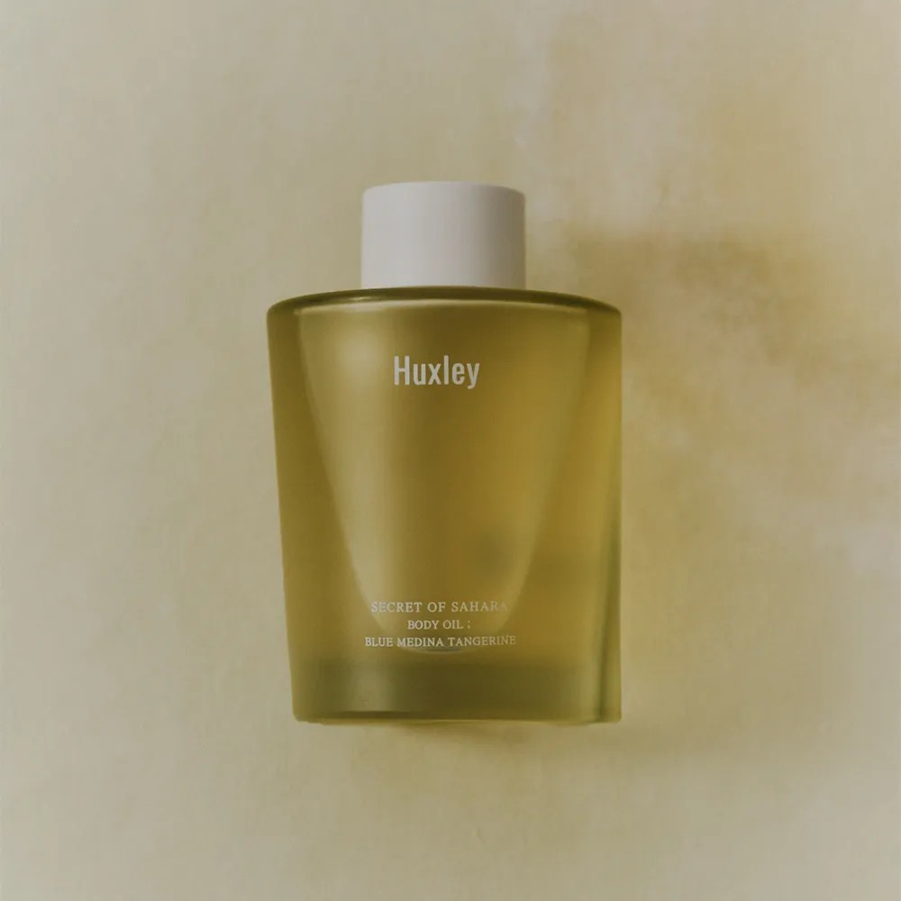 [Olive Young] Huxley Body Oil 100ml - Moroccan Gardener, Sunset Fog, Rose Picker, Blue Medina Tanger