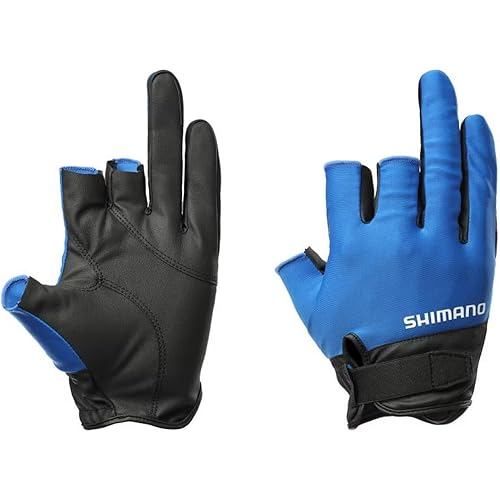 SHIMANO 01 Basic Glove 3 Cut GL-008Y Blue 2XL