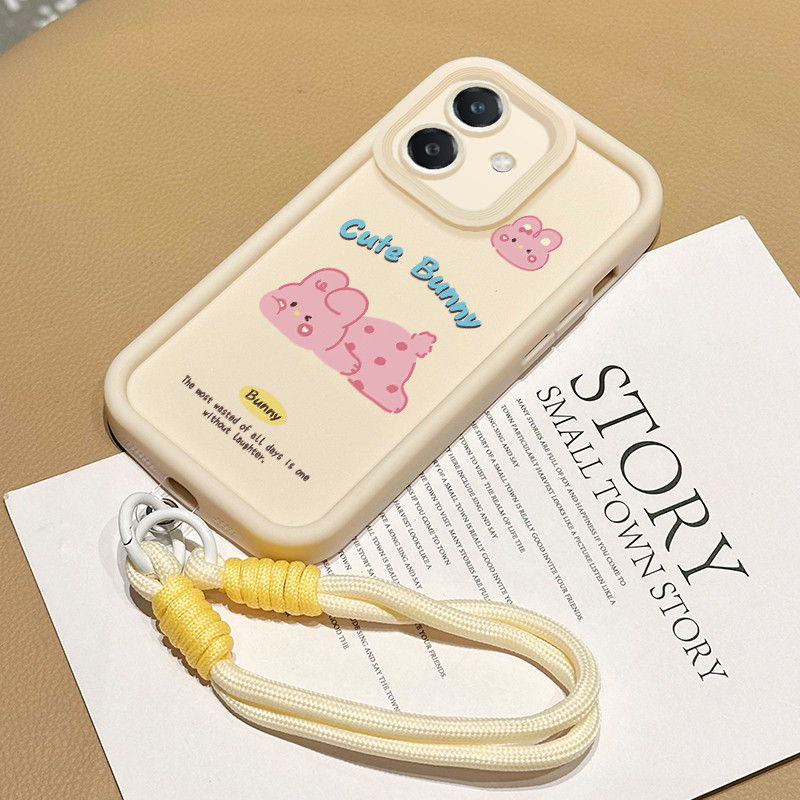 เคสสำหรับ OPPO A3 4G A3 Pro 5G A3X 4G A3X 5G A40 A60 5G เคสโทรศัพท์บุคลิกสุนัขกระต่ายซิลิโคนสายคล้องกันกระแทก ราคา ถูกที่สุด ดีลบีเคเค แกลเลอรีภาพที่ 2