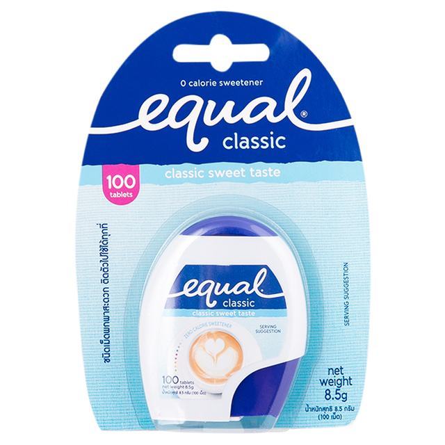 🌴 อิควล 8.5กรัม 100เม็ด [8850186100030] 💐 Equal 8.5g. 100pills 🍁 น้ำตาลและสารให้ความหวาน 🌷 Sugar & S