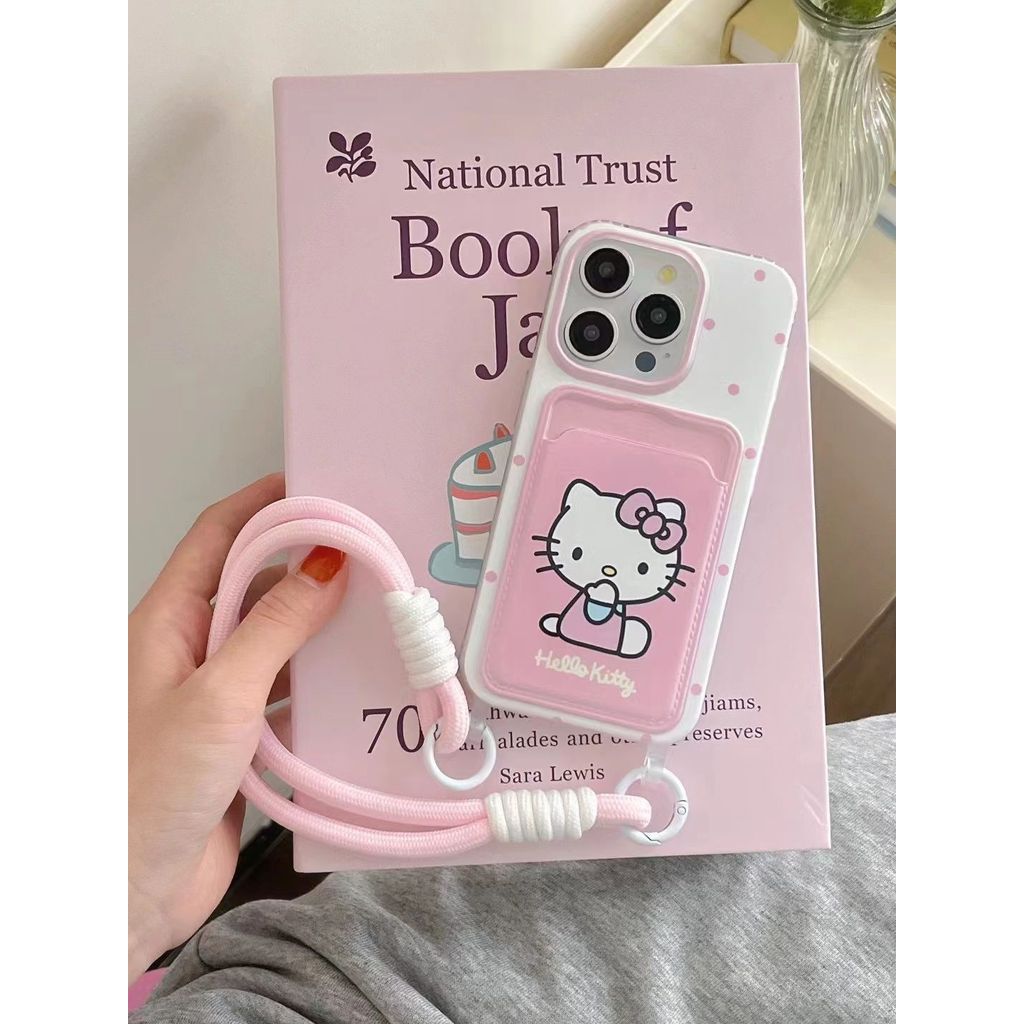 Hello Kitty Dot Pink Girl Casing Hp Samsung A17 5G A07 A57 A15 A25 A54 A73 M14 A26 A37 A56 A32 A05 A