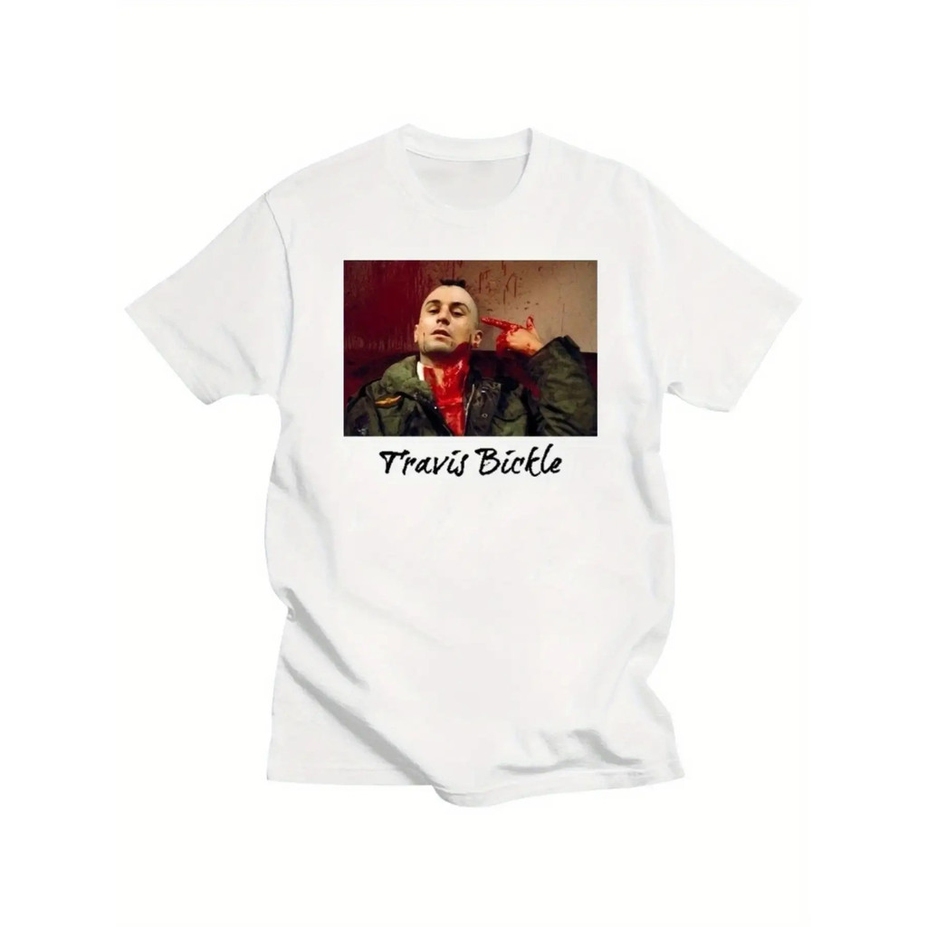 เสื้อยืดภาพยนตร์ Mens Heavyweight 1976 Taxi Driver - Travis Bickle Iconic Taxi Cab & Phone Booth Gra