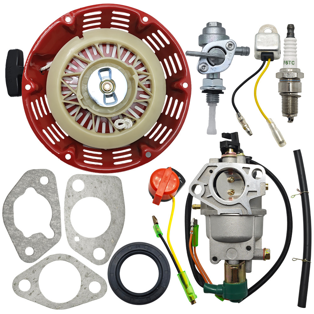คาร์บูเรเตอร์ Recoil Starter สําหรับ GX240 8HP GX270 9HP GX340 11HP GX390 13HP เครื่องกําเนิดไฟฟ้าเค