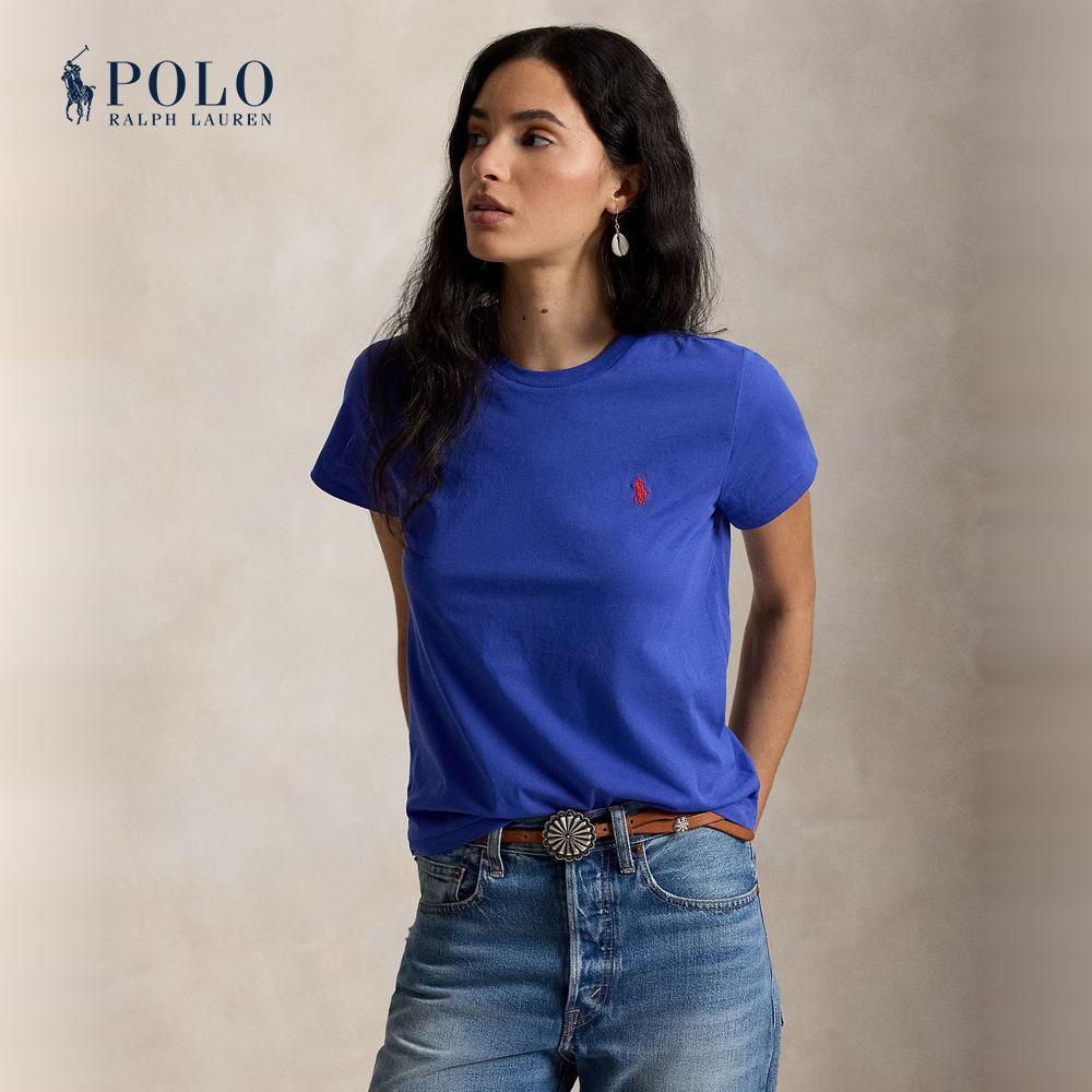 Polo Ralph Lauren เสื้อยืดผู้หญิง รุ่น WMPOKNINCU21285 สีฟ้า