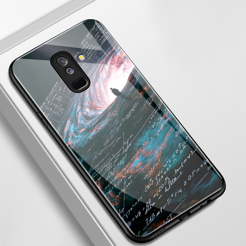 เคสสำหรับ Samsung A6+ 2018 J8 2018 J7 pro J6 Plus 2018 J6 Prime เคสโทรศัพท์สูตรแมงมุมเปลือกแก้วกันกระแทก