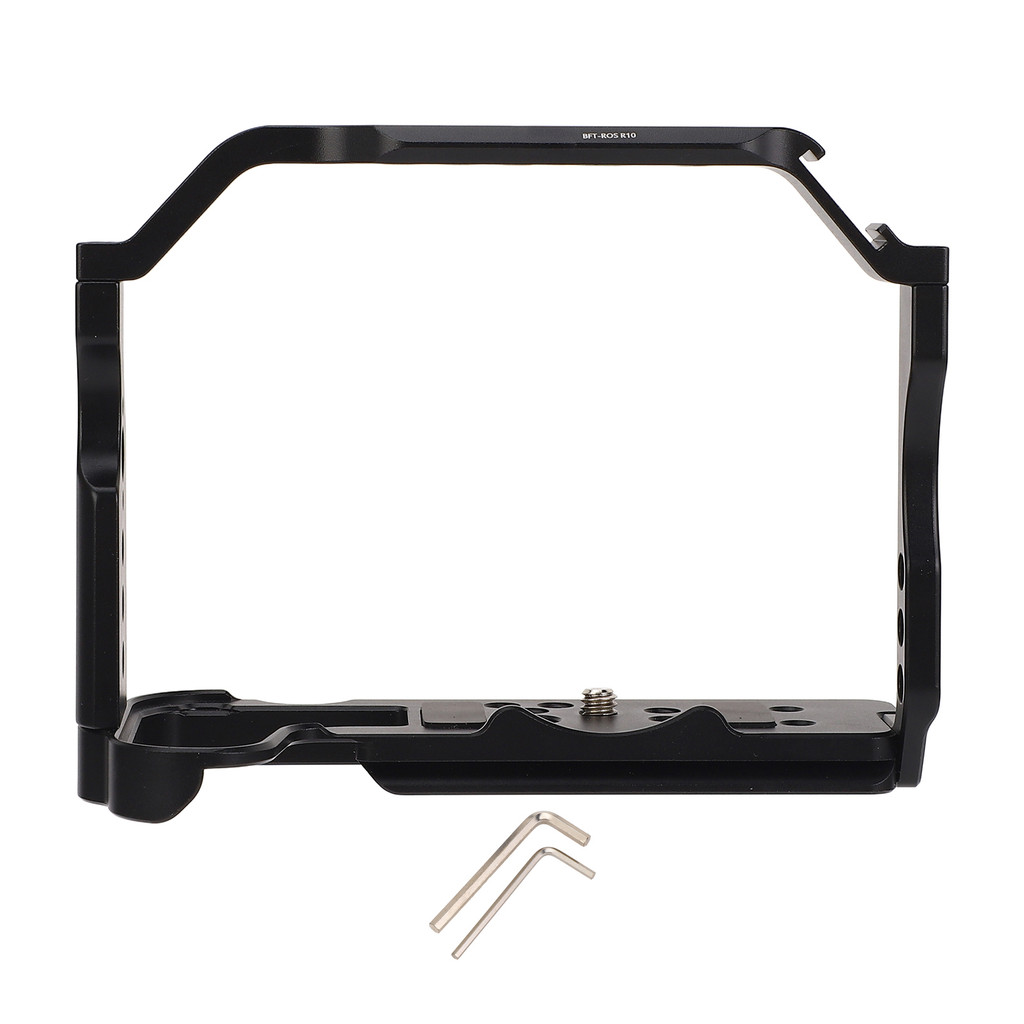 กล้อง Video Cage สําหรับ R10 อลูมิเนียม Quick Release ฟิล์มป้องกันทํา Rig 1/4 3/8 นิ้วรูเกลียวรองเท้