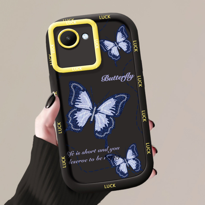 Realme C30 C30s Narzo 50i Prime Silicon Case Butterfly Fashion