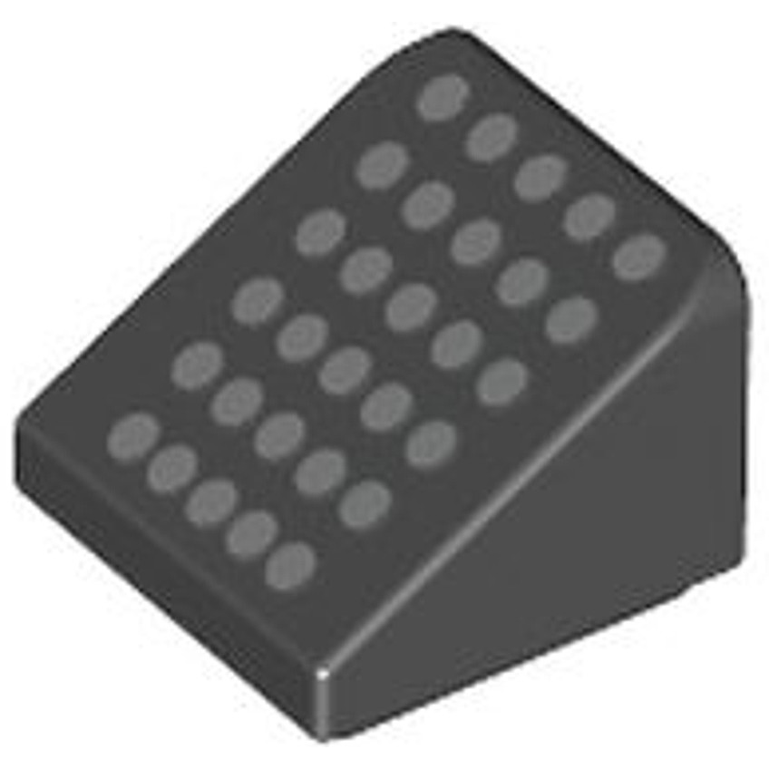 Brick2cube Part - Slope 30 1 x 1 x 2/3 with 30 Silver Dots Pattern - 54200pb107