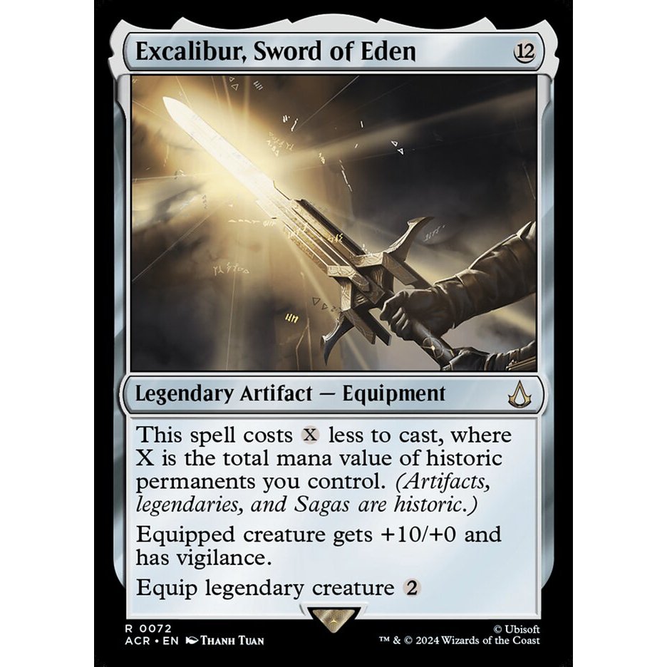 Excalibur, Sword of Eden การ์ด Magic the Gathering [MTG] ของแท้