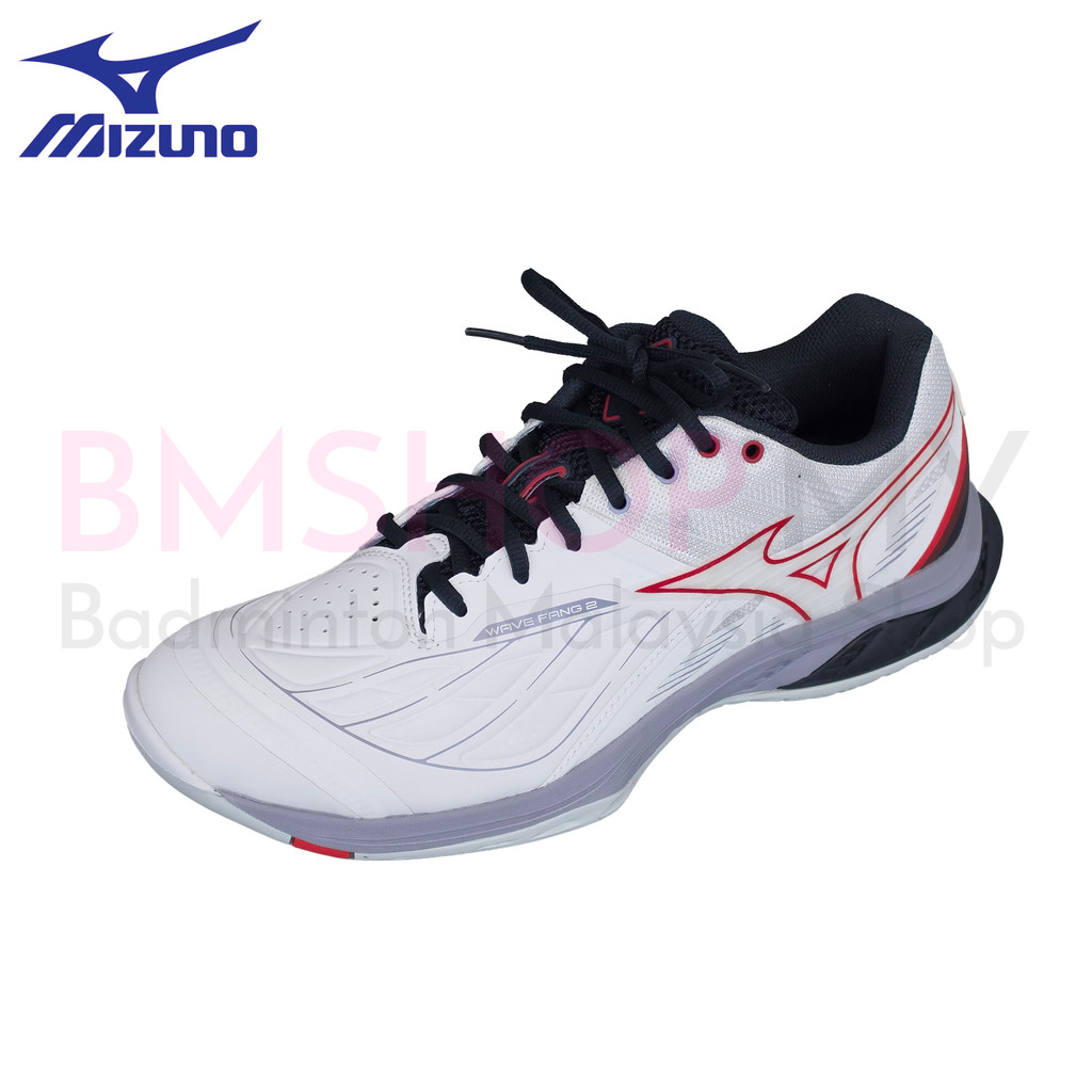 MIZUNO Shoes WAVE FANG 2-71GA231320-WHITE SALSA (BADMINTON)
