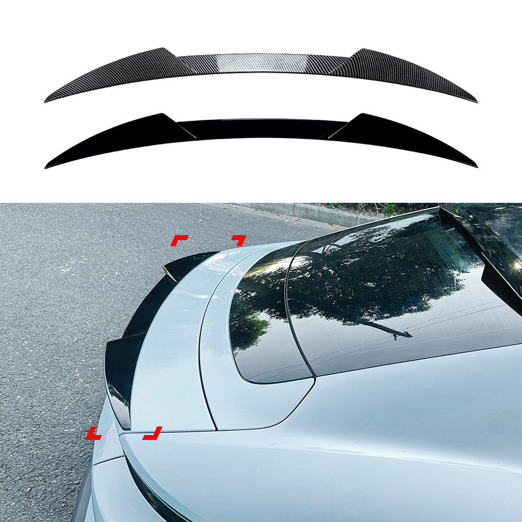 เหมาะสําหรับ Porsche Taycan 2019 + สไตล์ใบมีด Taycan สปอยเลอร์ปีกลมคงที่การปรับเปลี่ยนภายนอก