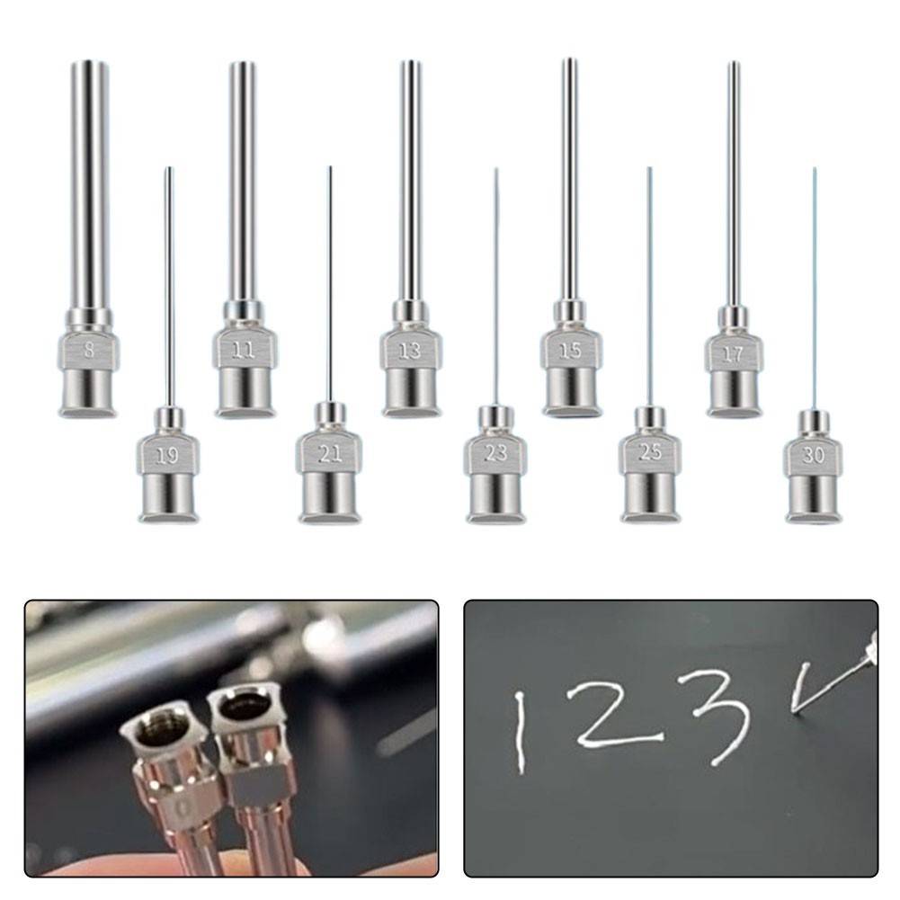 [จัดส่งรวดเร็ว]25mm Stainless Steel Dispensing Machine Needle Industrial Glue 1 Inch 8G-30G