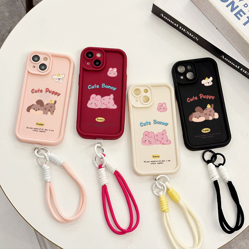 เคสสำหรับ OPPO A3 4G A3 Pro 5G A3X 4G A3X 5G A40 A60 5G เคสโทรศัพท์บุคลิกสุนัขกระต่ายซิลิโคนสายคล้องกันกระแทก ราคา ถูกที่สุด ดีลบีเคเค แกลเลอรีภาพที่ 9