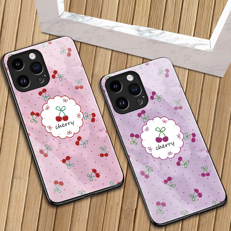 เคสสำหรับ OPPO A55 4G A54 4G A56 5G A55s เคสโทรศัพท์เชอร์รีเปลือกแก้วกันกระแทก - รูปที่ 7