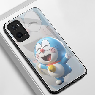 เคสสำหรับ OPPO A36 A76 A96 เคสโทรศัพท์แมวเปลือกแก้วกันกระแทก