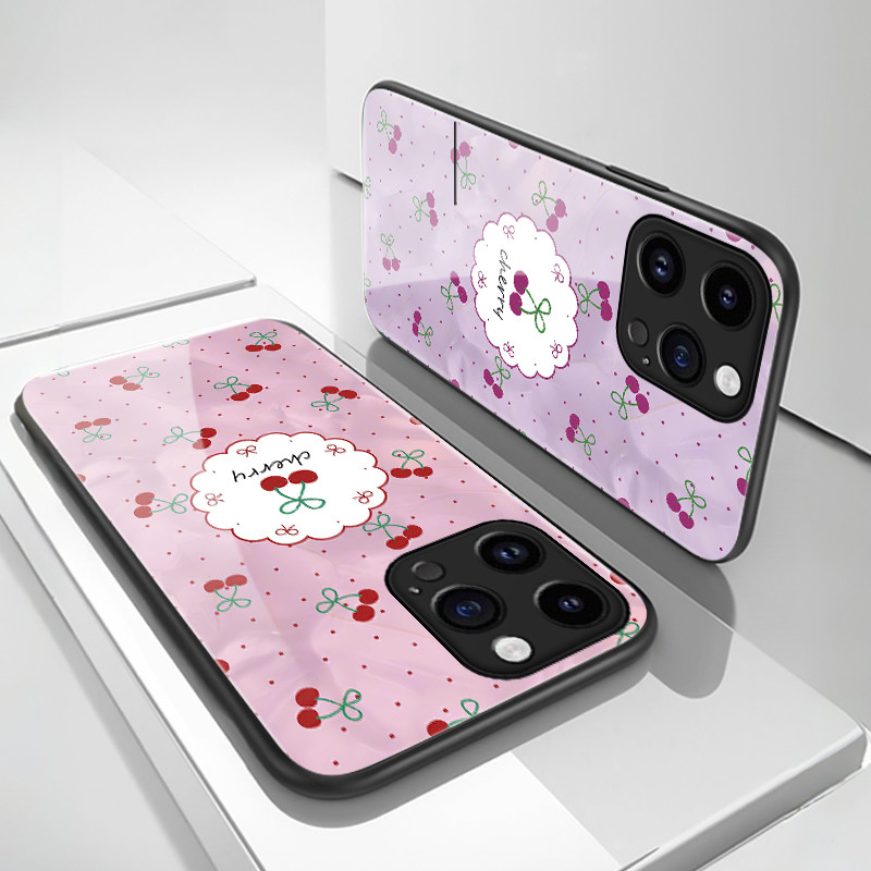 เคสสำหรับ OPPO A55 4G A54 4G A56 5G A55s เคสโทรศัพท์เชอร์รีเปลือกแก้วกันกระแทก - รูปที่ 6