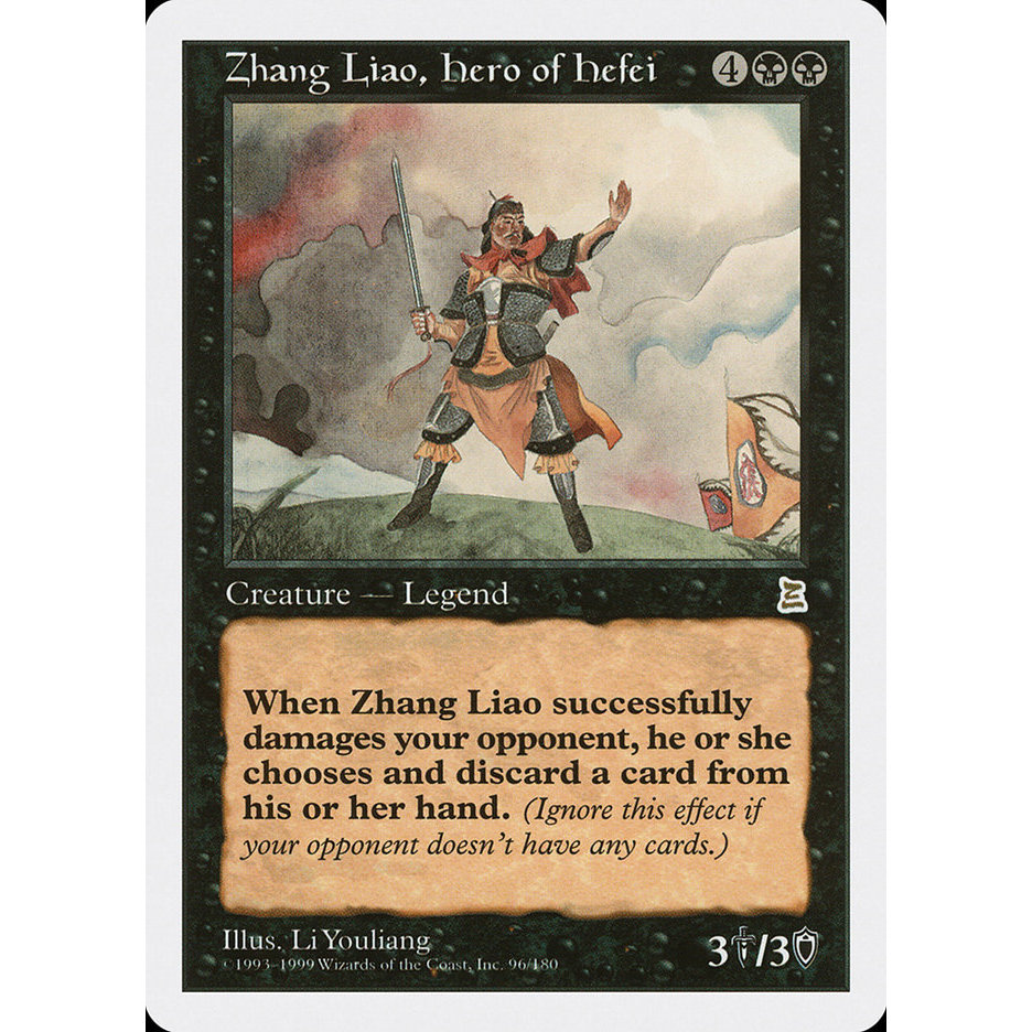 Zhang Liao, Hero of Hefei [Portal 3K] การ์ด Magic the Gathering [MTG] ของแท้