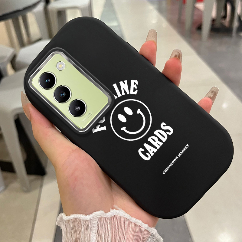 เคสสำหรับ VIVO Y100 5G เคสโทรศัพท์รอยยิ้มกันกระแทกกลมและอ้วน ราคา ถูกที่สุด ดีลบีเคเค