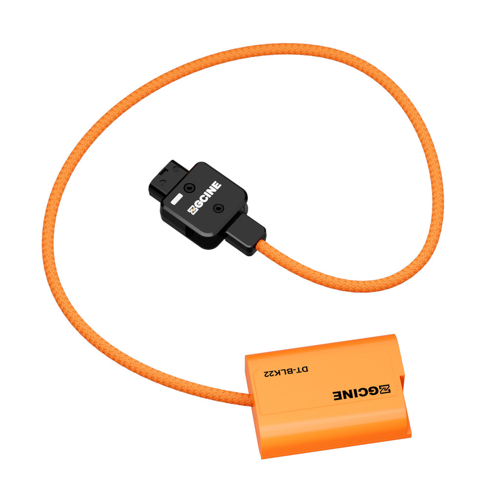 ZCGINE DMW-BLK22 Dummy แบตเตอรี่ D-Tap Connector สายไฟ 60 ซม.ยาวสําหรับ Panasonic Lumix DC-G9 II/ DC