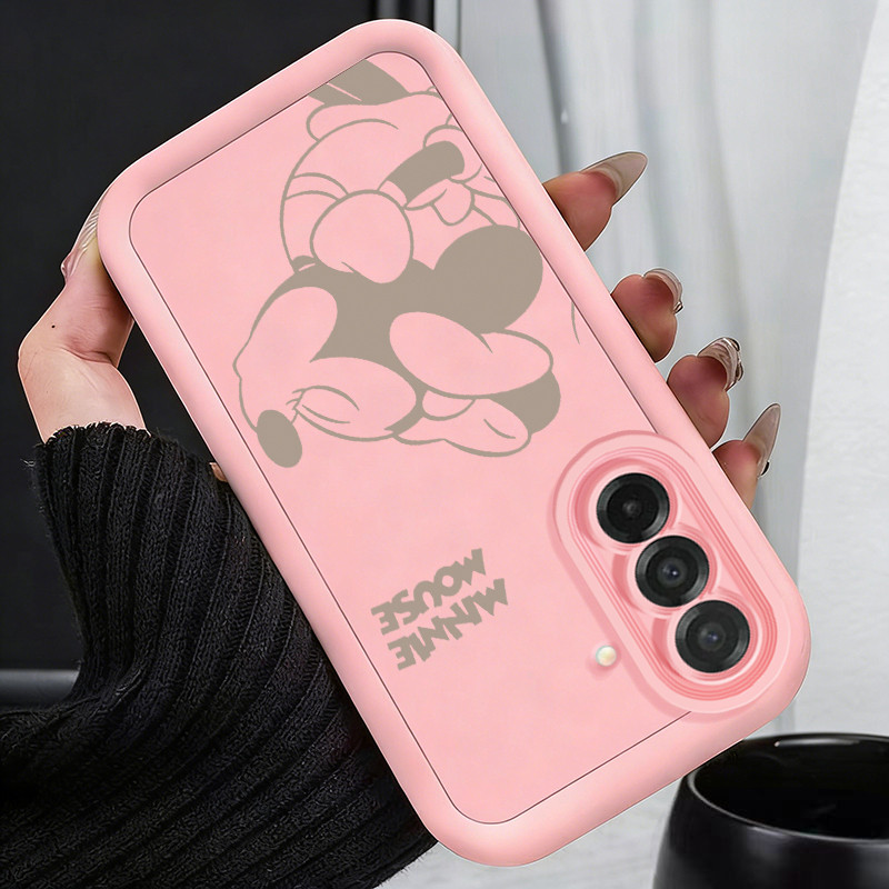 เคสสำหรับ Samsung A26 A36 A56 A37 5G เคสโทรศัพท์หนูน่ารักแบบใหม่สามสีซิลิโคนครบวงจรซอฟต์เชลล์กันกระแทก