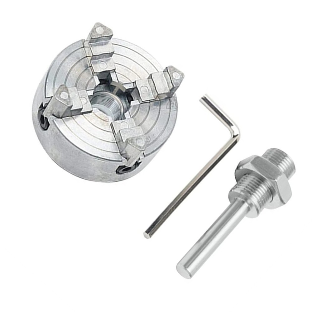 ✨แก้ไขด่วน✨Four-Jaw Chuck Z011A Manual Chuck Clamp Mini Drill Chuck สําหรับโลหะเครื่องกลึงขนาดเล็ก