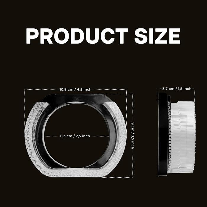 คุณภาพดีที่สุด Shroud Matrix 5D อะคริลิครถจักรยานยนต์ I8-U-Wrgb 2.5 นิ้ว App บลูทูธ 210 โหมด