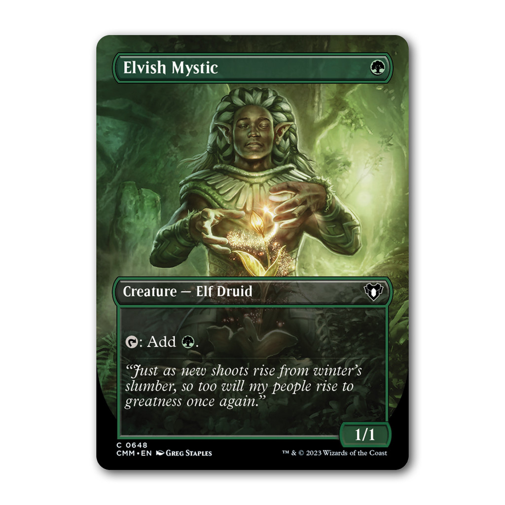 [MTG] Elvish Mystic [CMM] [Green] [Common] [Normal] [ENG] [2023] (Magic: The Gathering)