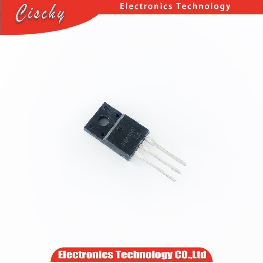 5 ชิ้น/ล็อต K6A60D TK6A60D 6A 600V MOSFET TO 220F พลาสติก N ช่องจัดส่งทันที
