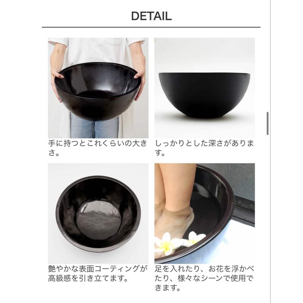 【Direct from Japan】[สินค้าใหม่ ไม่เคยใช้งาน] อ่างแช่เท้าไม้สไตล์เอเชีย ราคาปกติ 8,980 เยน【Japan Excl