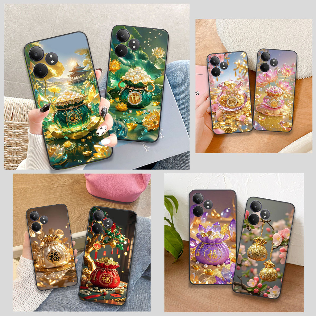 Realme GT NEO 6 / GT NEO 6 SE CASE พิมพ์ลายถุงนําโชค V CASE