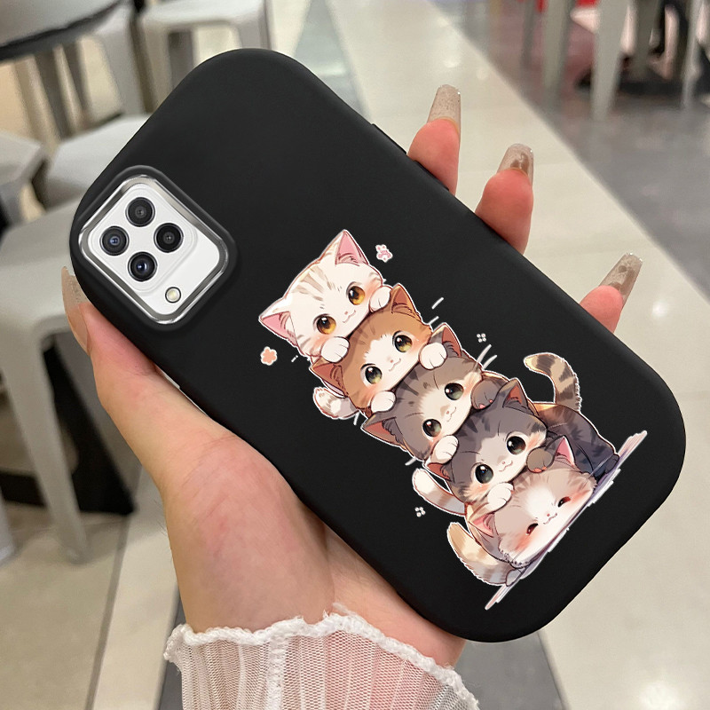 เคส ใช้ได้กับ Samsung A22 M22 M32 เคสแมวสุดน่ารัก