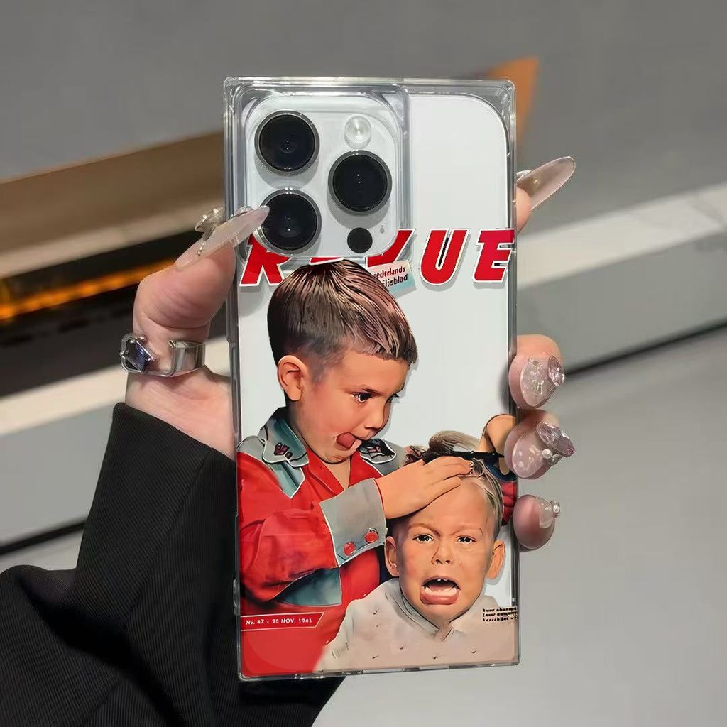 [เคส Cube] Funny Cut Boy Ice Crystal Cube เหมาะสําหรับเคสโทรศัพท์ Apple 16ProMax/15/14iPhone13/12