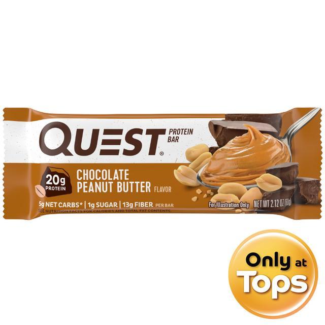 🌻 เควสโปรตีนบาร์ช็อกโกแลตพีนัทบัตเตอร์ 60กรัม 🌈 0888849000456 🌴 Quest Protein Bar Chocolate Peanut B