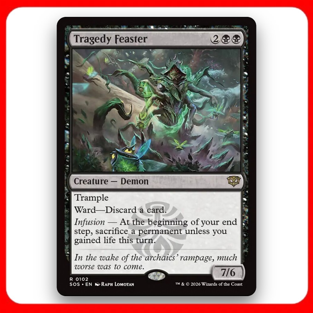 [MTG] Tragedy Feaster (#102) [SOS] [BLACK] [RARE] | Magic the Gathering