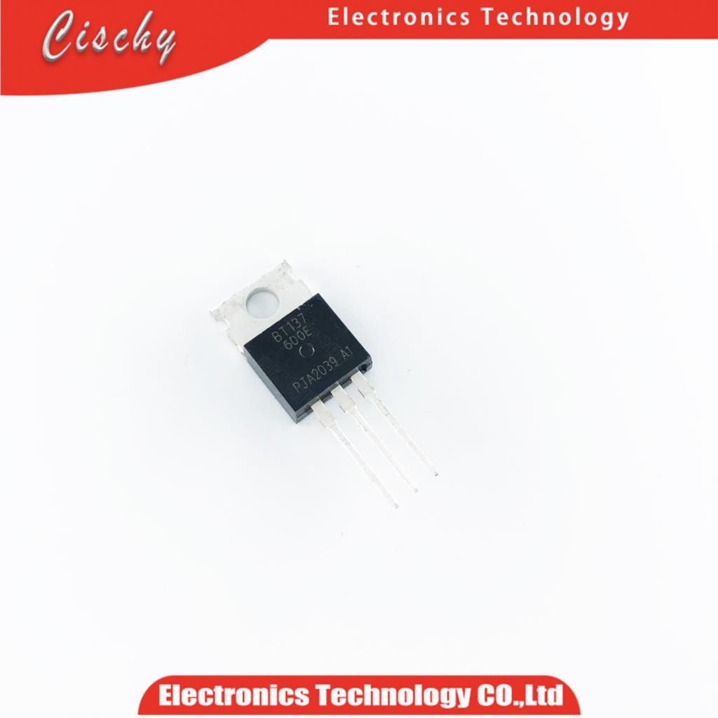 10 ชิ้น/ล็อต BT137 600E BT137 600 BT137 ถึง 220 600v 8A ในสต็อก