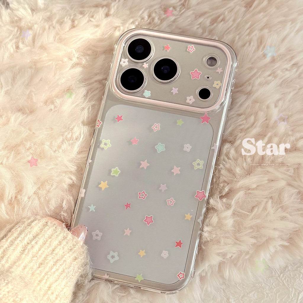 MERAH [Infinite Case] Pink Star Case Vivo V60 Lite Y05 V70 Fe Y03 Y75 Y12 V40 Y28 Y20S Y21T Iqoo Z10