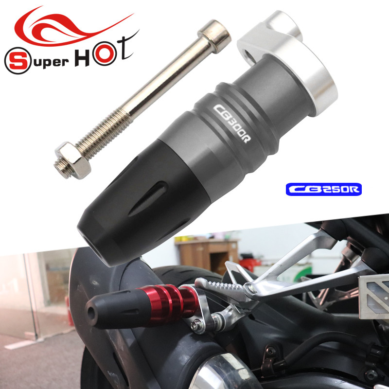 อุปกรณ์เสริมรถจักรยานยนต์ไอเสีย Protector กระบอก Slider Crash Bar สําหรับ Honda CB300R CB250R CB 300