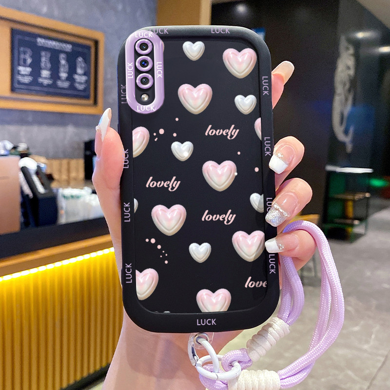เคส Samsung A50 A50s A30s เคส Small Love พร้อมเชือกเส้นเล็ก