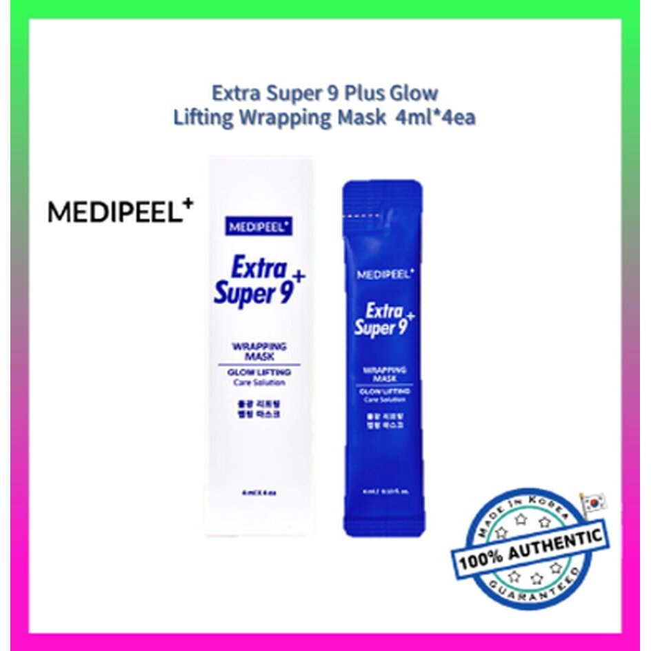[MEDIPEEL] Extra Super 9 Plus Glow Lifting Wrapping Mask 4ml*4ea