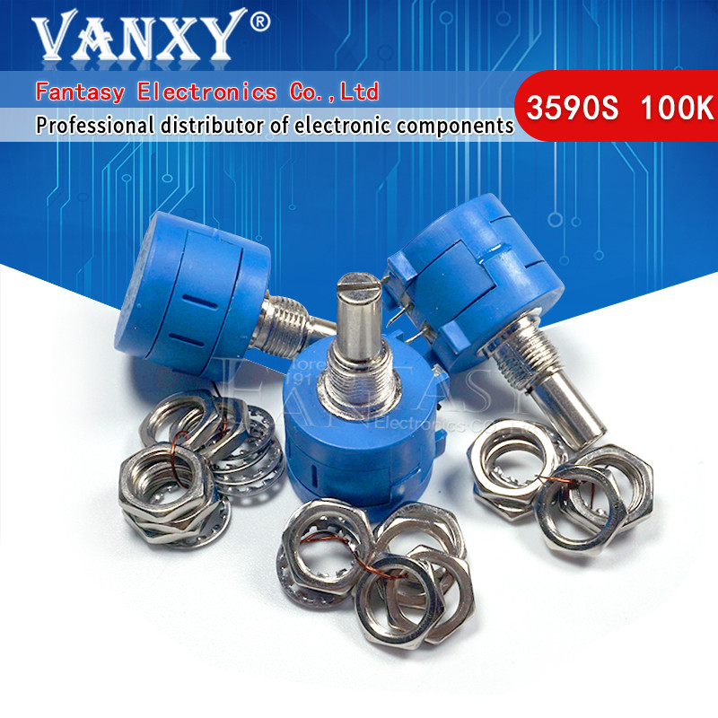 1PCS 3590S 2 104L 3590S 100K โอห์ม 104 3590S 2 104 3590S 104 Precision Multiturn Potentiometer 10 แห