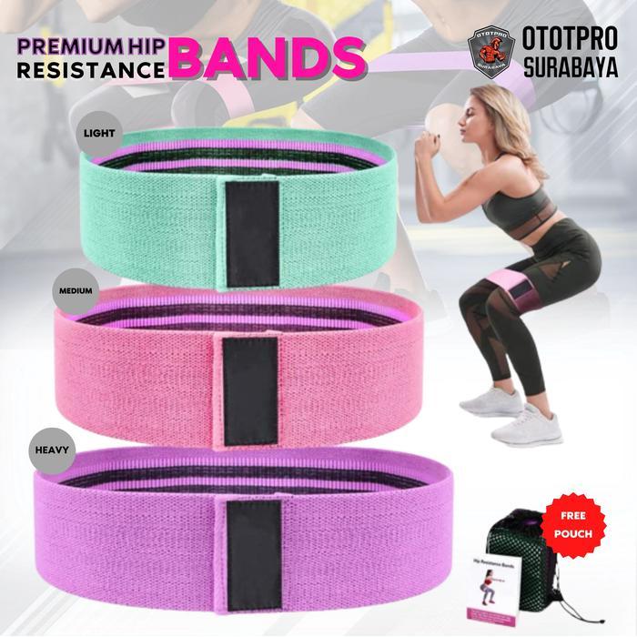 HIP Resistance Band BODYMASTER Rubber Foot ออกกําลังกาย Squat Band