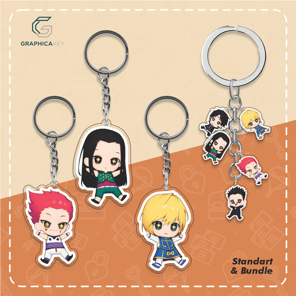 GANTUNGAN พวงกุญแจอะคริลิค HUNTER X HUNTER Art โดย GUMI