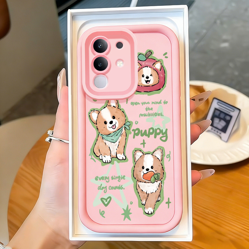 เคส Hp สําหรับ VIVO Y29 4G Y300T 5G T4X 5G Case Small dog apple Kasing good วัสดุซิลิโคน Cesing Soft